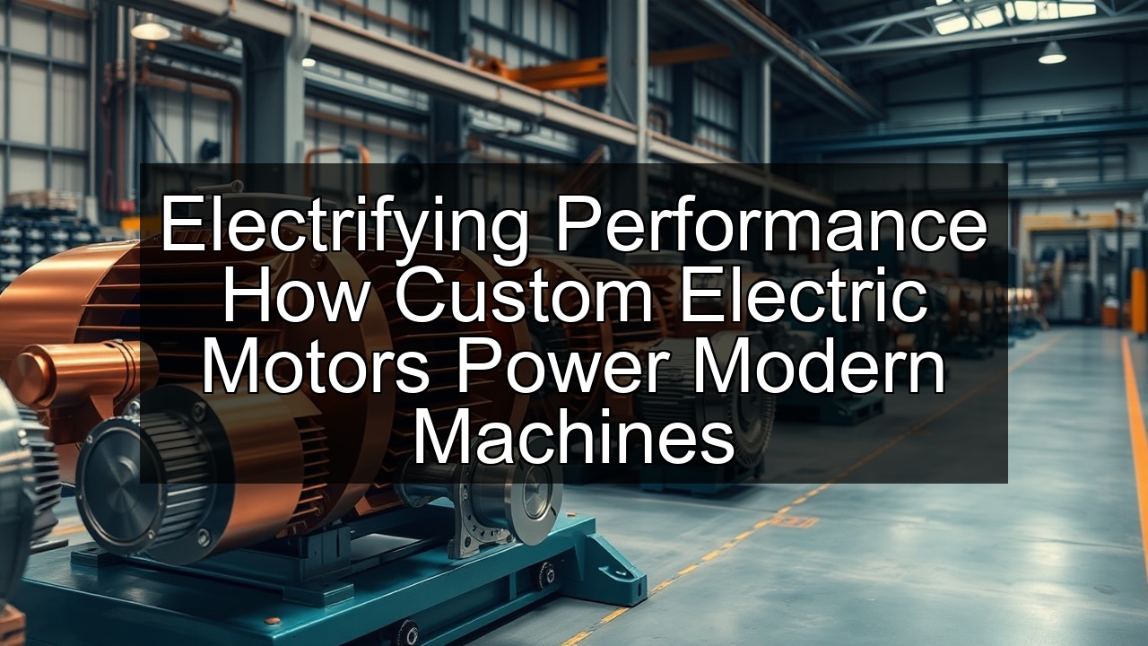 generators custom motors manufacturing custom motor inventory