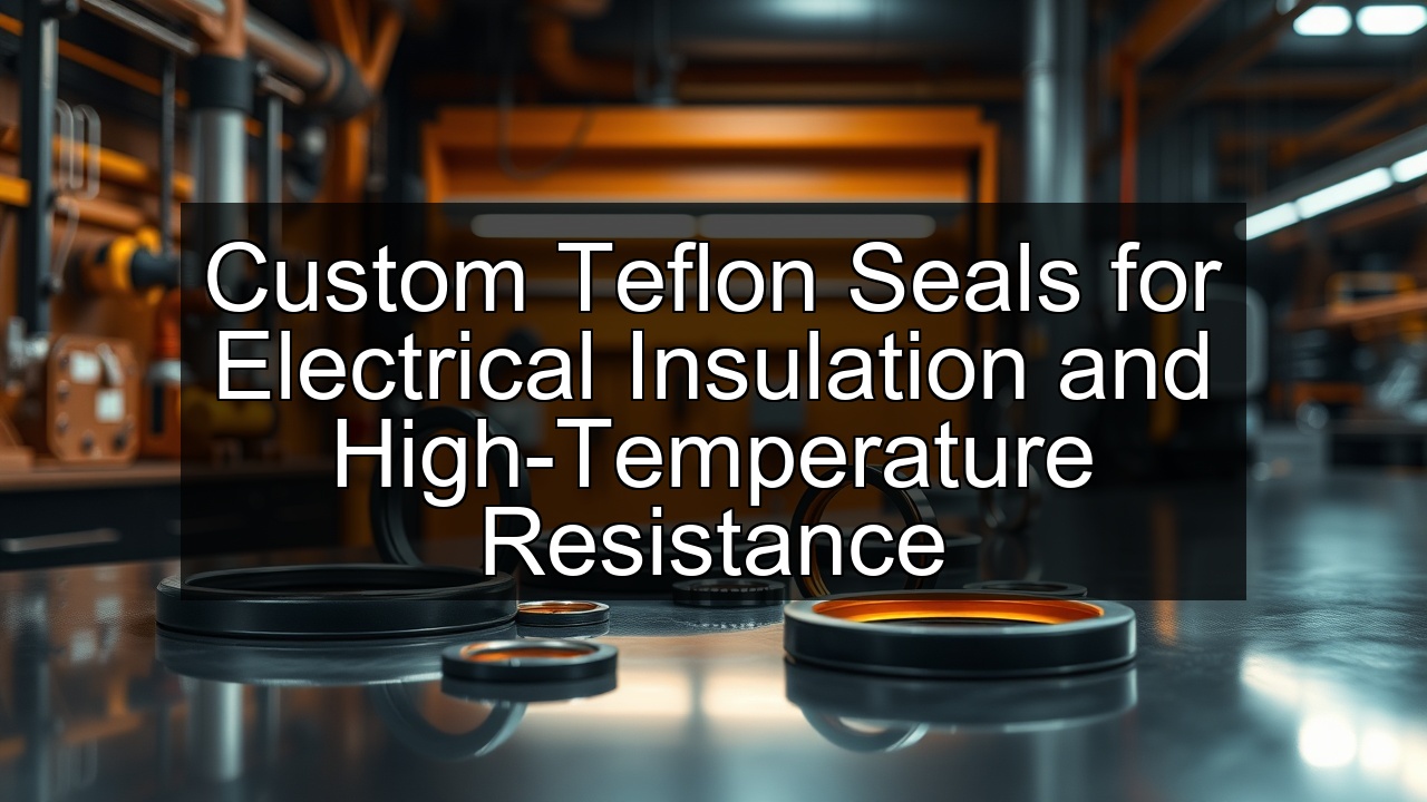parameters ptfe seals piston custom insulators